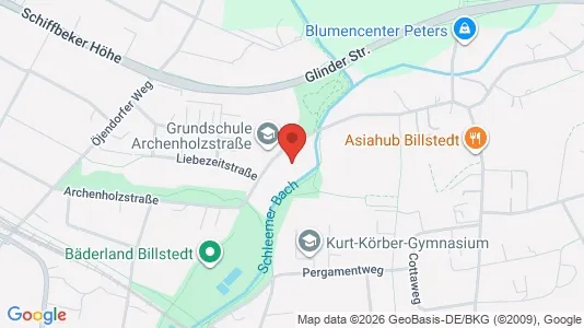 Apartments for rent i Hamburg Mitte - kort over placeringen