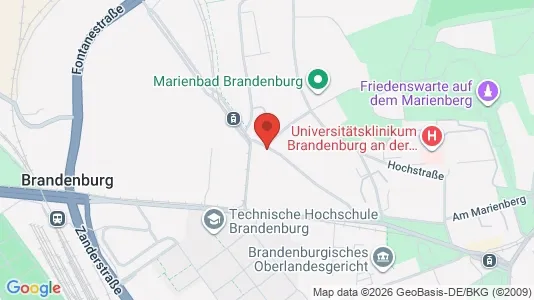Apartments for rent i Brandenburg an der Havel - kort over placeringen