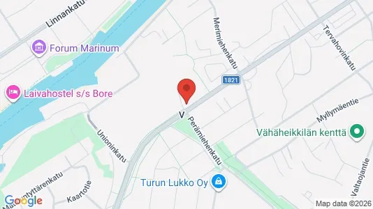 Apartments for rent i Turku - kort over placeringen