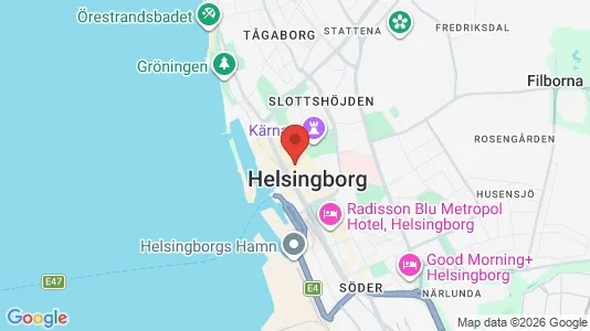Houses for rent i Helsingborg - kort over placeringen