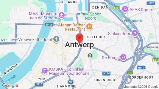 Apartments for rent i Stad Antwerp - kort over placeringen