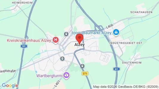 Apartments for rent in Alzey-Worms - Photo from Google Street View