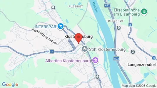 Apartments for rent i Klosterneuburg - kort over placeringen