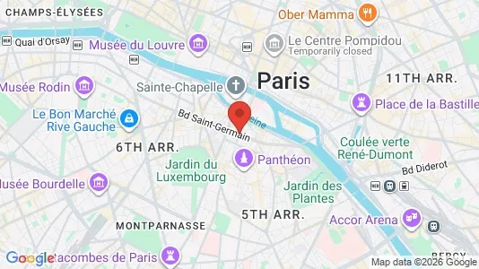 Rooms for rent in Paris 5ème arrondissement - Latin Quarter - Photo from Google Street View