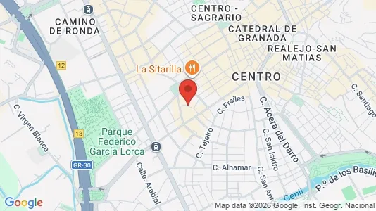 Apartments for rent i Granada - kort over placeringen