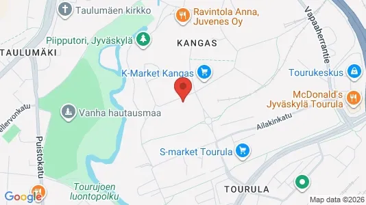 Apartments for rent i Jyväskylä - kort over placeringen