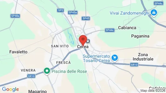 Apartments for rent i Cerea - kort over placeringen