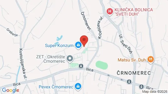 Apartments for rent i Sljeme (Medvednica-Tomislavac) - kort over placeringen