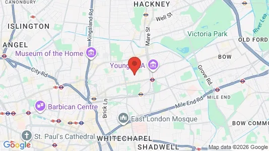 Houses for rent i London E2 - kort over placeringen