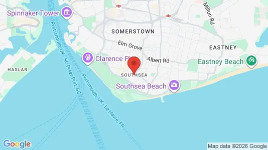 Apartments for rent i Southsea - Hampshire - kort over placeringen