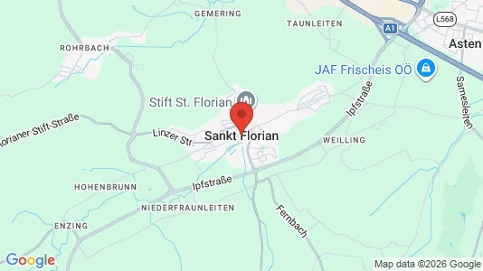 Apartments for rent i Sankt Florian - kort over placeringen