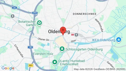 Houses for rent i Oldenburg - kort over placeringen