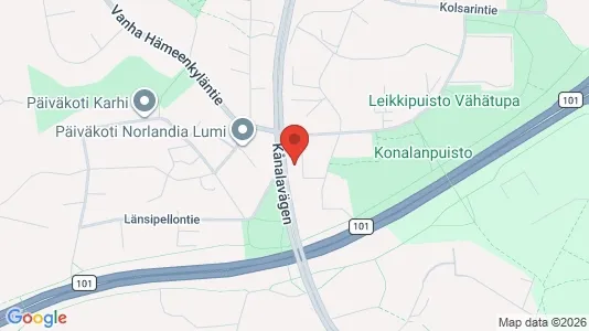 Apartments for rent i Helsinki Läntinen - kort over placeringen