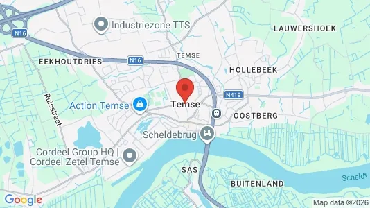 Apartments for rent i Temse - kort over placeringen