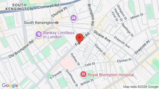 Apartments for rent i London SW3 - kort over placeringen
