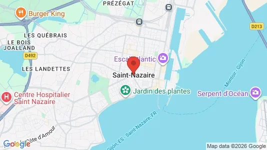 Apartments for rent i Saint-Nazaire - kort over placeringen