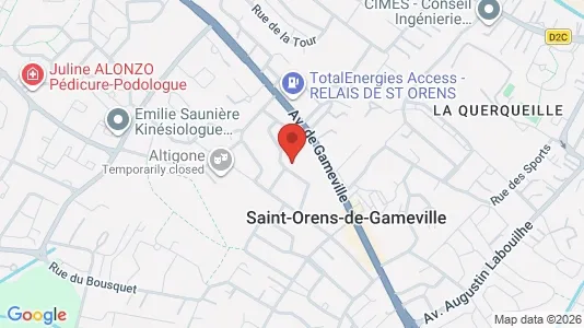 Apartments for rent i Toulouse - kort over placeringen