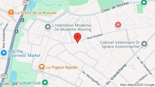 Apartments for rent i Brussels Sint-Lambrechts-Woluwe - kort over placeringen