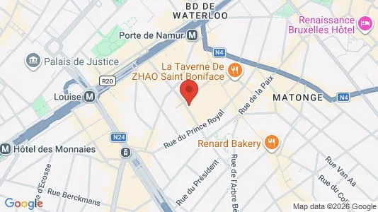 Apartments for rent i Brussels Elsene - kort over placeringen