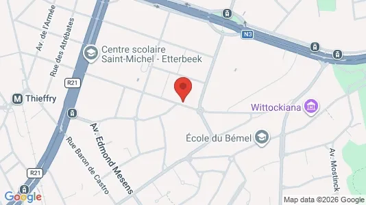 Apartments for rent i Brussels Sint-Pieters-Woluwe - kort over placeringen