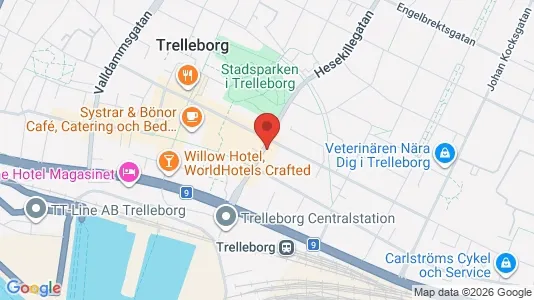 Apartments for rent i Trelleborg - kort over placeringen
