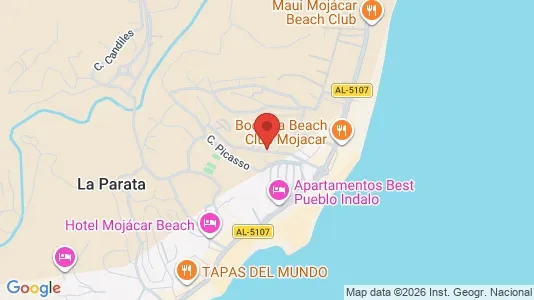 Apartments for rent i Mojácar - kort over placeringen