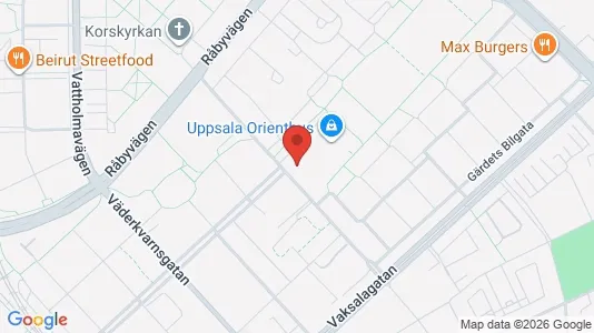 Apartments for rent i Uppsala - kort over placeringen