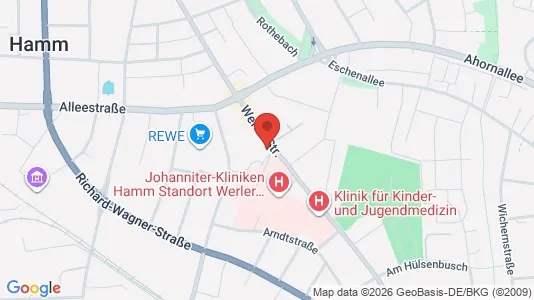 Apartments for rent i Hamm - kort over placeringen
