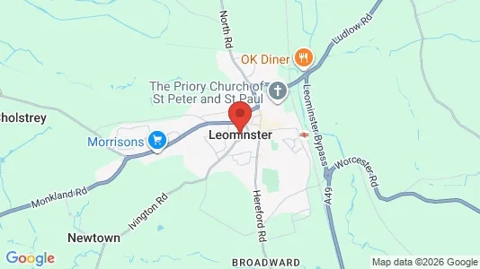 Apartments for rent i Leominster - Herefordshire - kort over placeringen