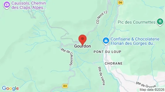 Apartments for rent i Gourdon - kort over placeringen