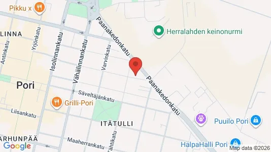 Apartments for rent i Pori - kort over placeringen