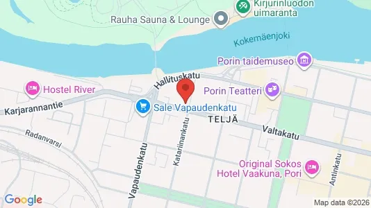 Apartments for rent i Pori - kort over placeringen
