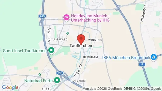 Apartments for rent i Taufkirchen - kort over placeringen