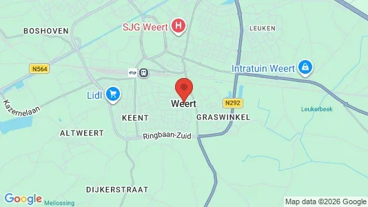 Apartments for rent i Weert - kort over placeringen