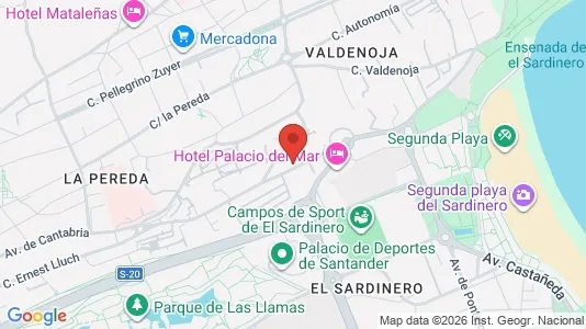 Apartments for rent i Santander - kort over placeringen