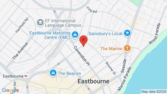 Apartments for rent i Eastbourne - East Sussex - kort over placeringen