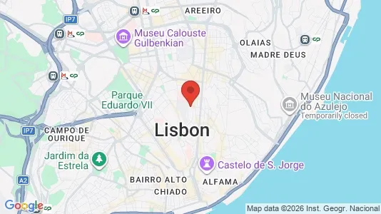 Apartments for rent i Lisboa Arroios - kort over placeringen