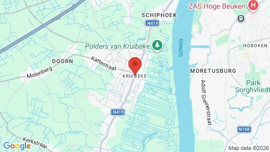Houses for rent i Kruibeke - kort over placeringen