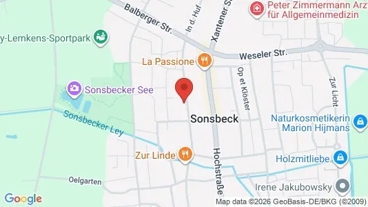 Apartments for rent i Wesel - kort over placeringen
