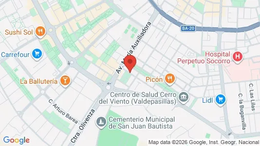 Apartments for rent i Badajoz - kort over placeringen