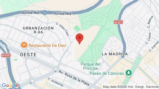 Apartments for rent i Cáceres - kort over placeringen