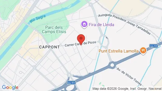 Rooms for rent i Lleida - kort over placeringen