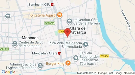 Rooms for rent i Alfara del Patriarca - kort over placeringen