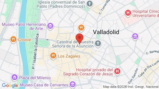 Apartments for rent i Valladolid - kort over placeringen