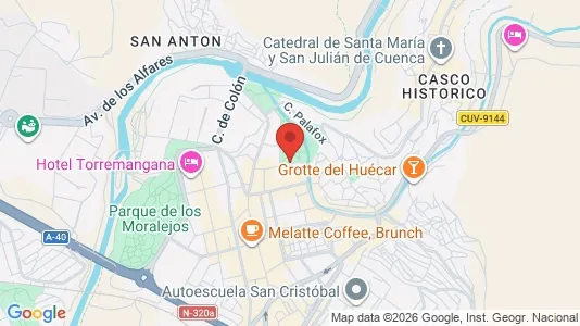 Apartments for rent i Cuenca - kort over placeringen