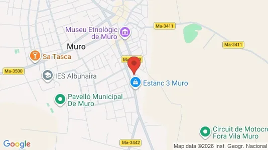 Apartments for rent i Muro - kort over placeringen