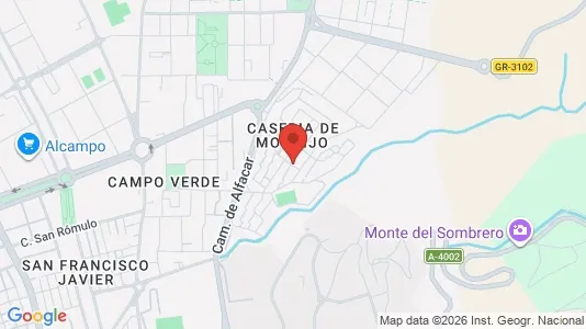 Apartments for rent i Granada - kort over placeringen