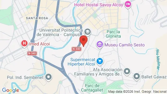 Rooms for rent i Alcoy/Alcoi - kort over placeringen