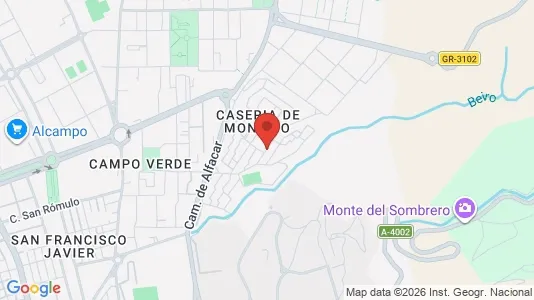 Apartments for rent i Granada - kort over placeringen