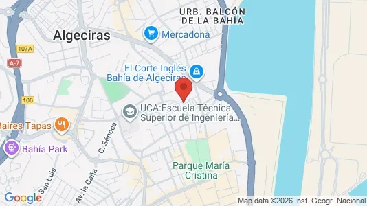 Apartments for rent i Algeciras - kort over placeringen